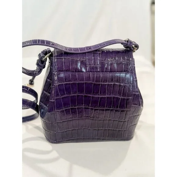 NWT BRAHMIN Sirona Collection Chrome Margo Voltage Violet Crossbody Bag NWT BRAHMIN Sirona Collection Chrome Margo Voltage Violet  main image 4